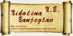 Nikolina Banjeglav vizit kartica